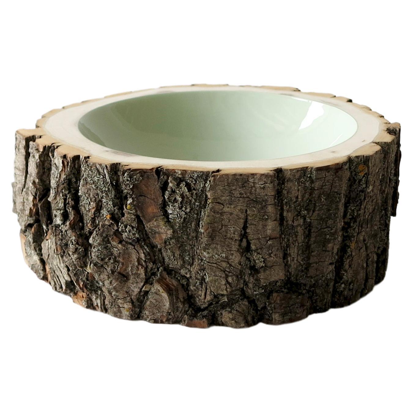 Eucalyptus Size 10 Log Bowl by Loyal Loot Made to Order Made from Reclaimed Wood For Sale