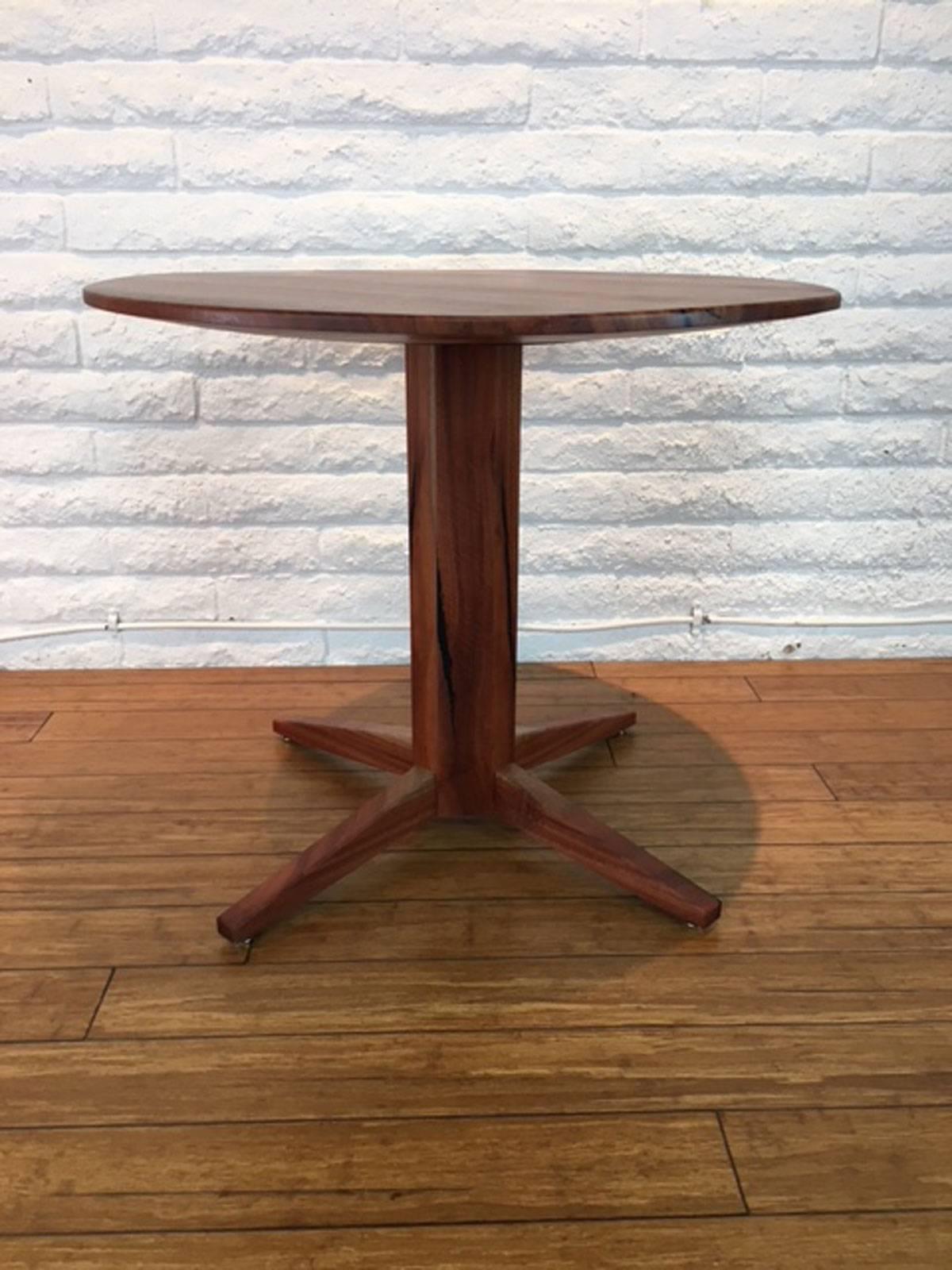 Scandinavian Modern Eucalyptus Wood Center Table For Sale