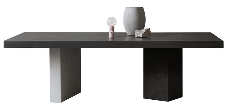 21st Century Euclide Concrete Dining Table 100% handmade in Italy For Sale 2