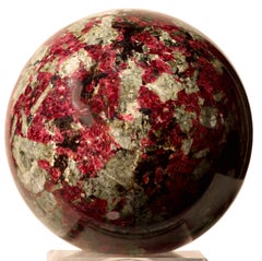 Eudialyte sphere of exceptiomal size and quality.  Russia