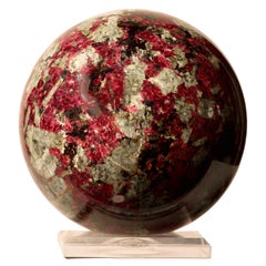 Eudialyte sphere of exceptiomal size and quality.  Russia