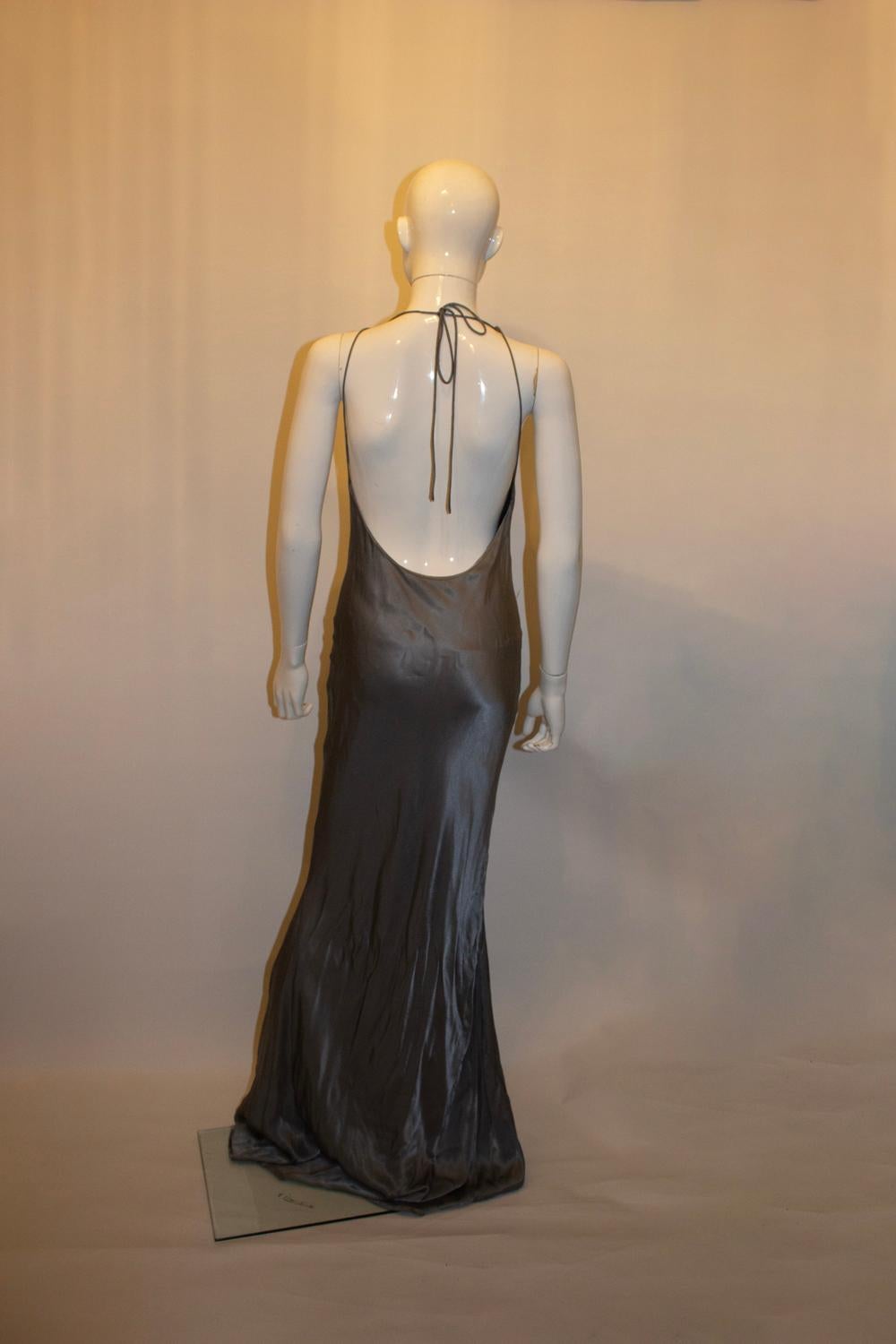 Noir Eudon Choi - Robe grise en vente