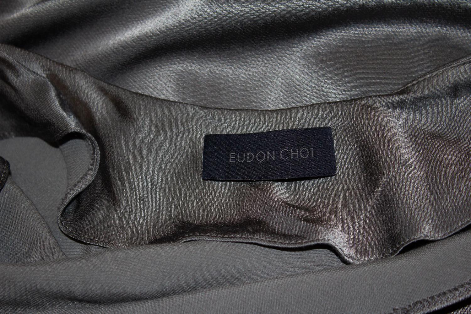 Eudon Choi - Robe grise en vente 1