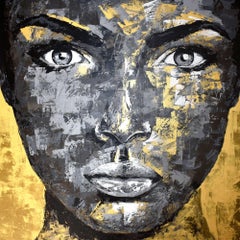 Original 124 face, Painting, Acrylic on Canvas