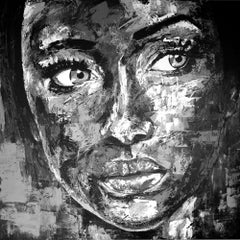 Original 125 face, Painting, Acrylic on Canvas