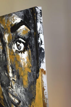 Original 126 face, Painting, Acrylic on Canvas