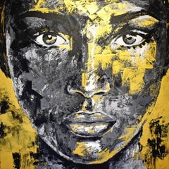 Original 126 face, Painting, Acrylic on Canvas