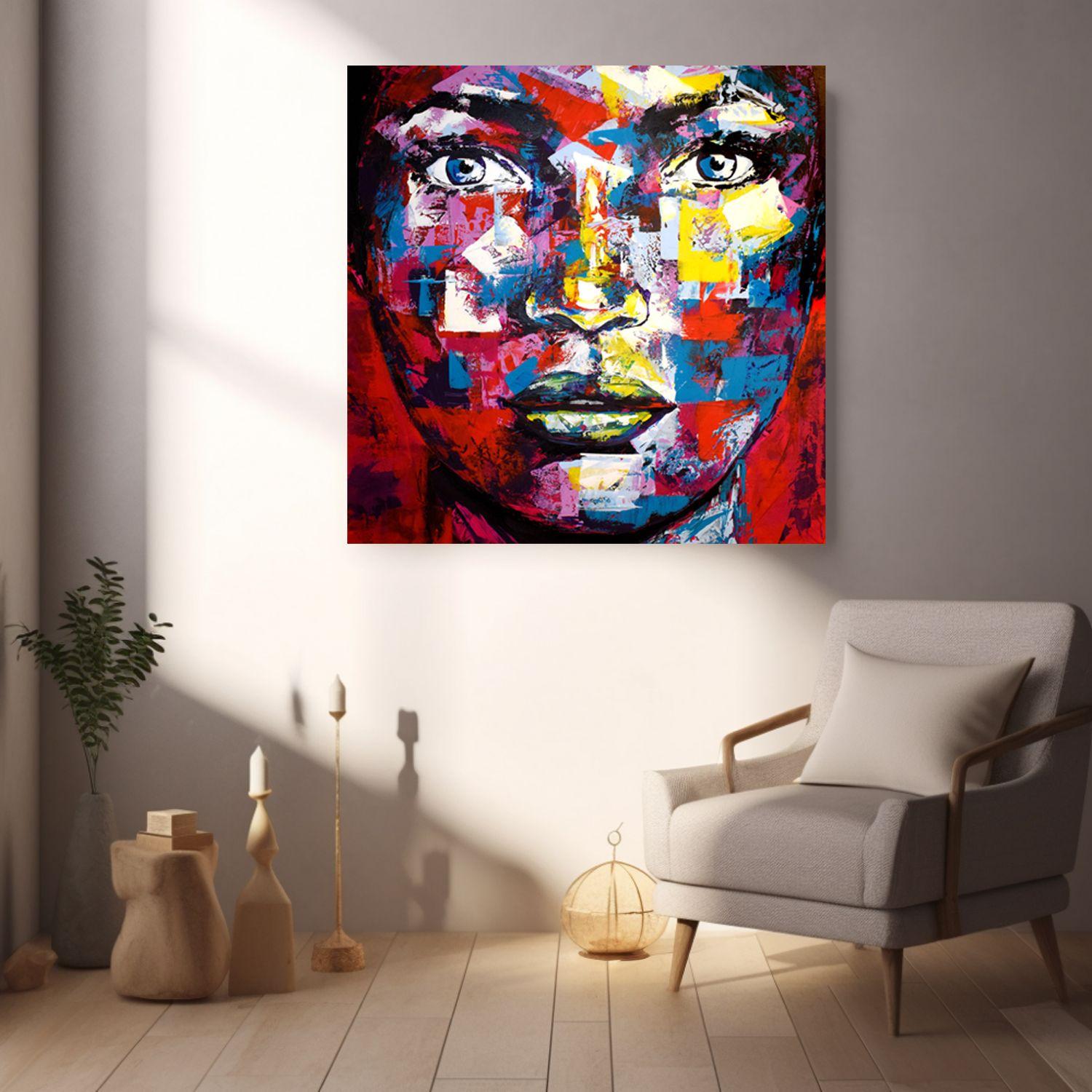 Original 127 cara, Pintura, Acrílico sobre lienzo en venta 1