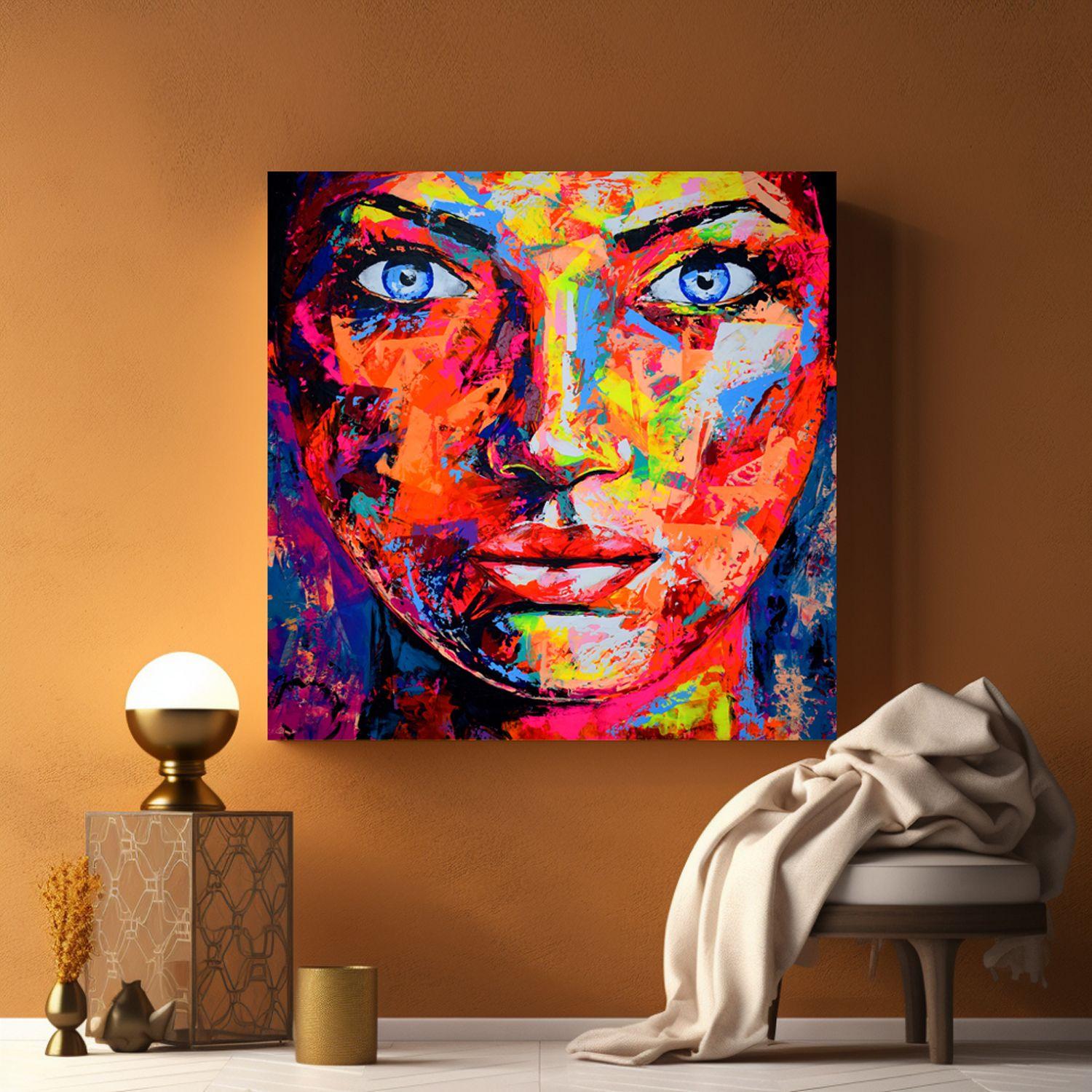 Original 131 cara, Pintura, Acrílico sobre lienzo en venta 2