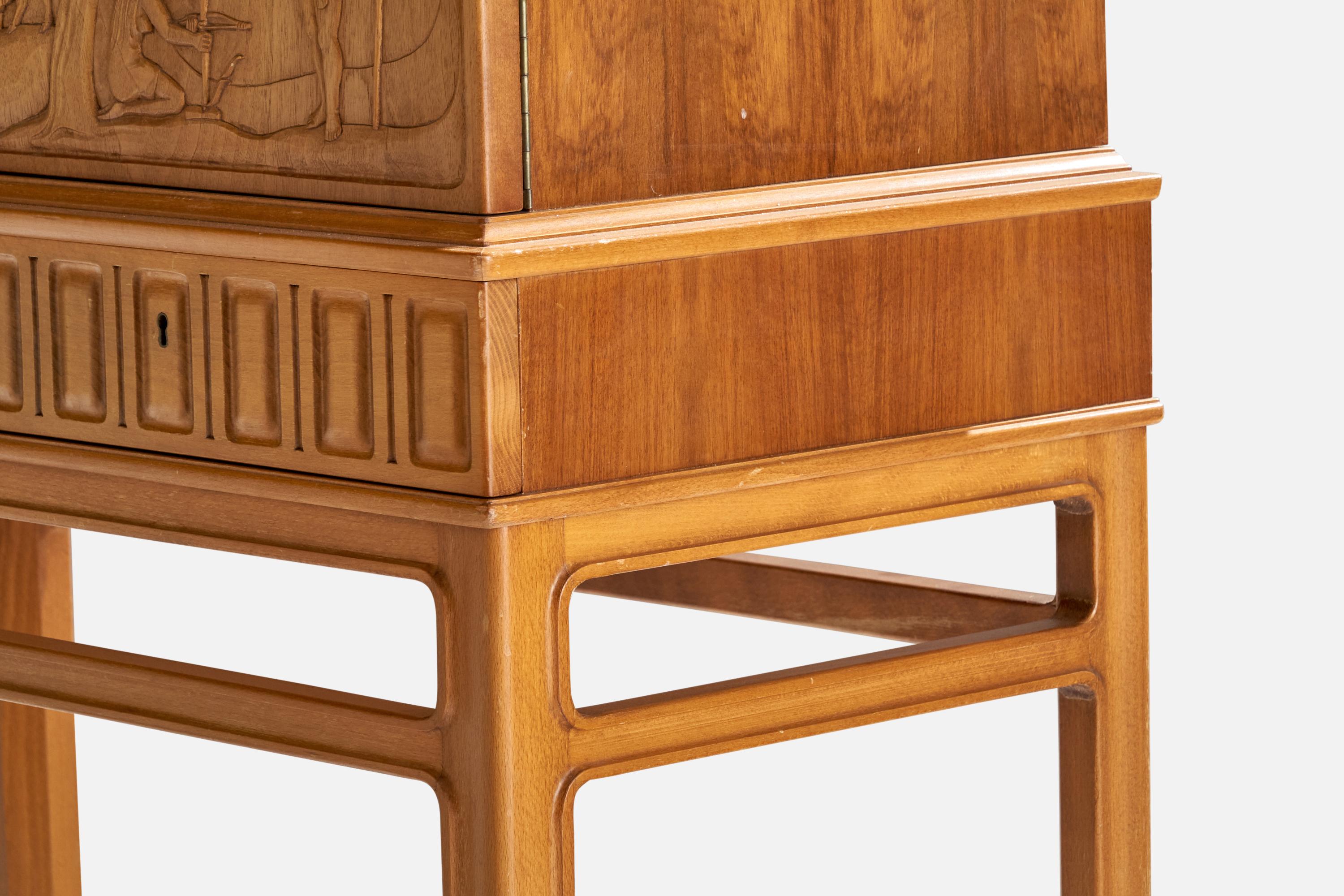 Eugen Höglund, armoire, Wood, Suède, années 1950 4