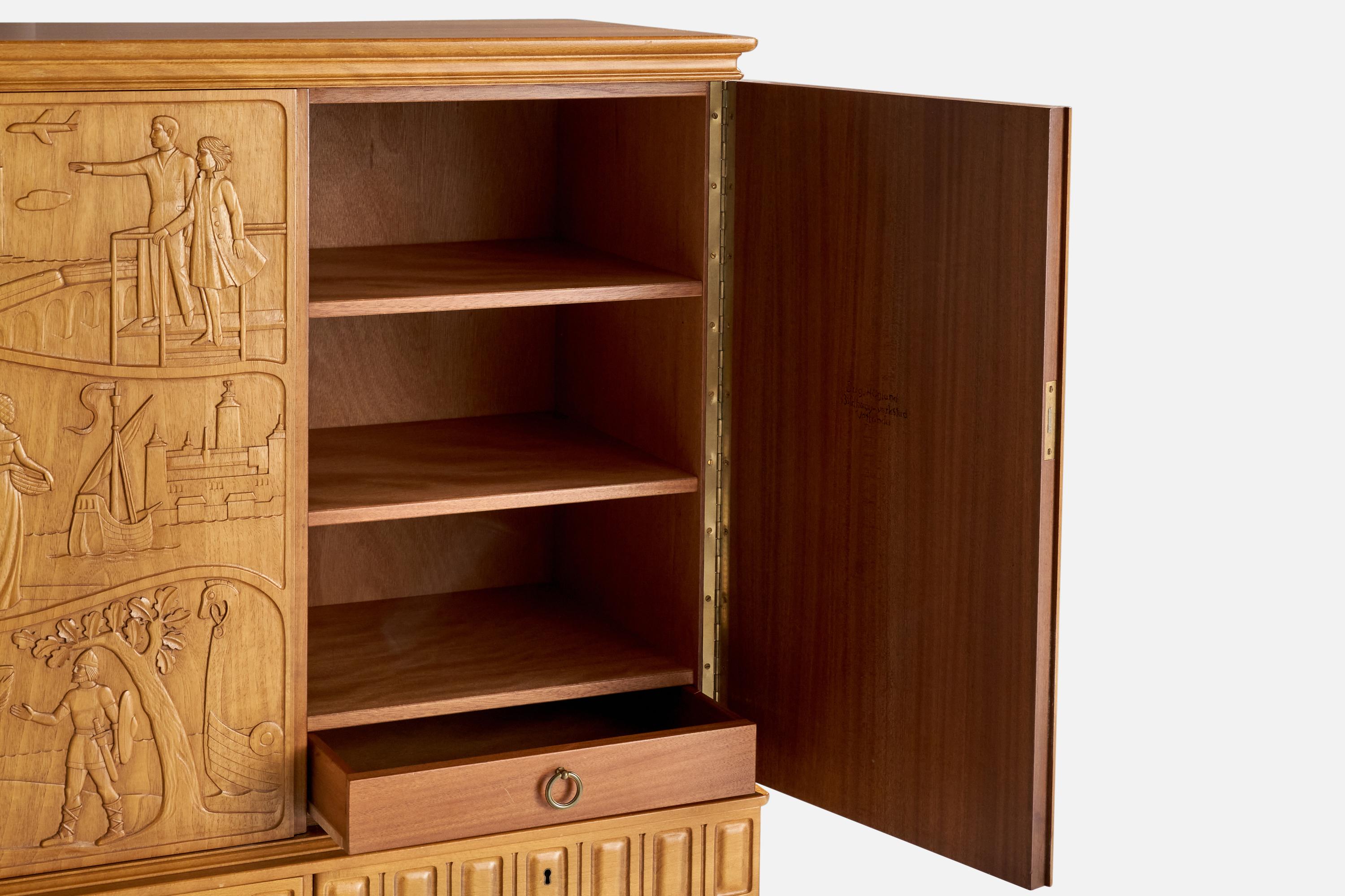 Milieu du XXe siècle Eugen Höglund, armoire, Wood, Suède, années 1950