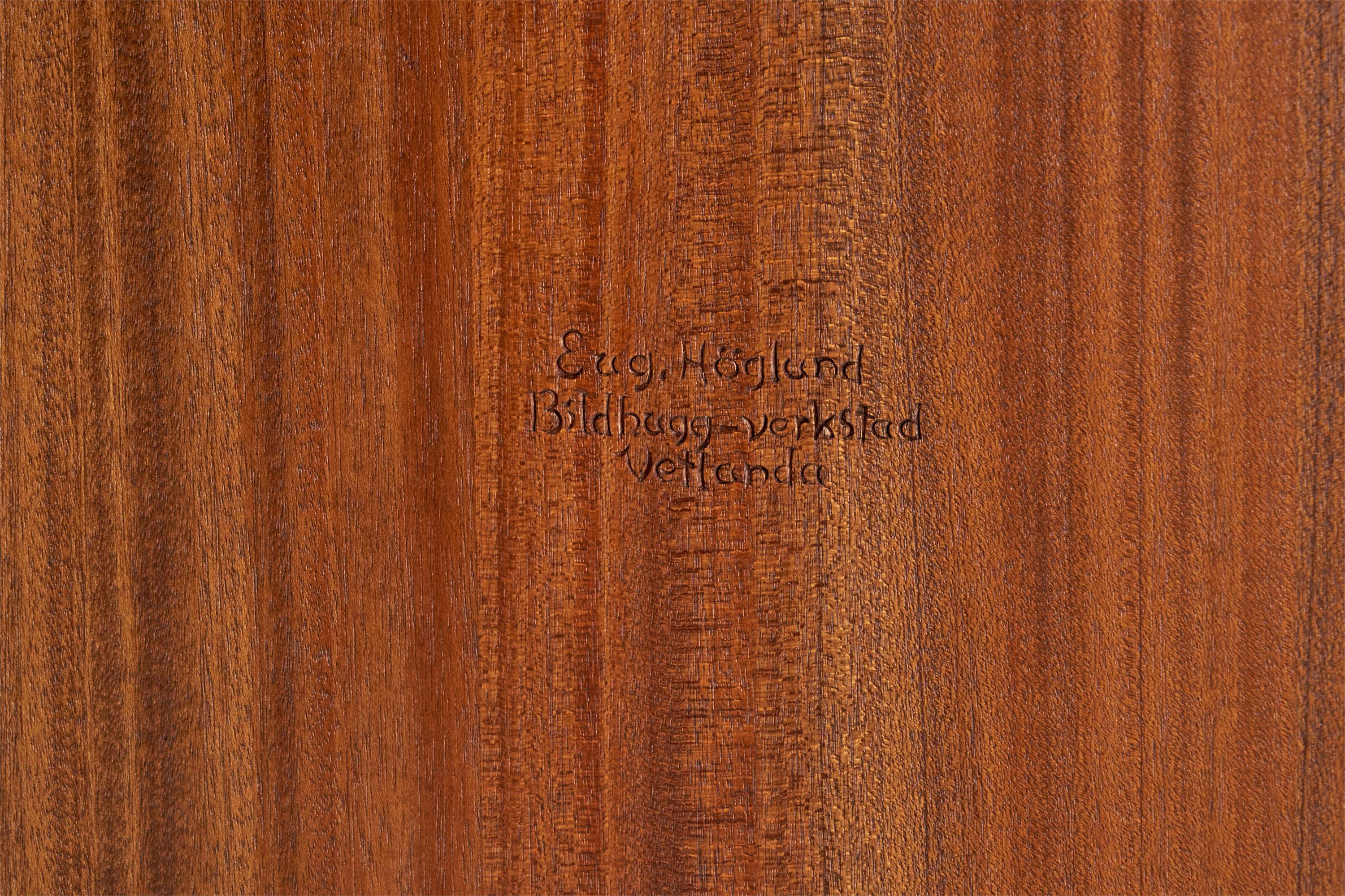 Bois Eugen Höglund, armoire, Wood, Suède, années 1950