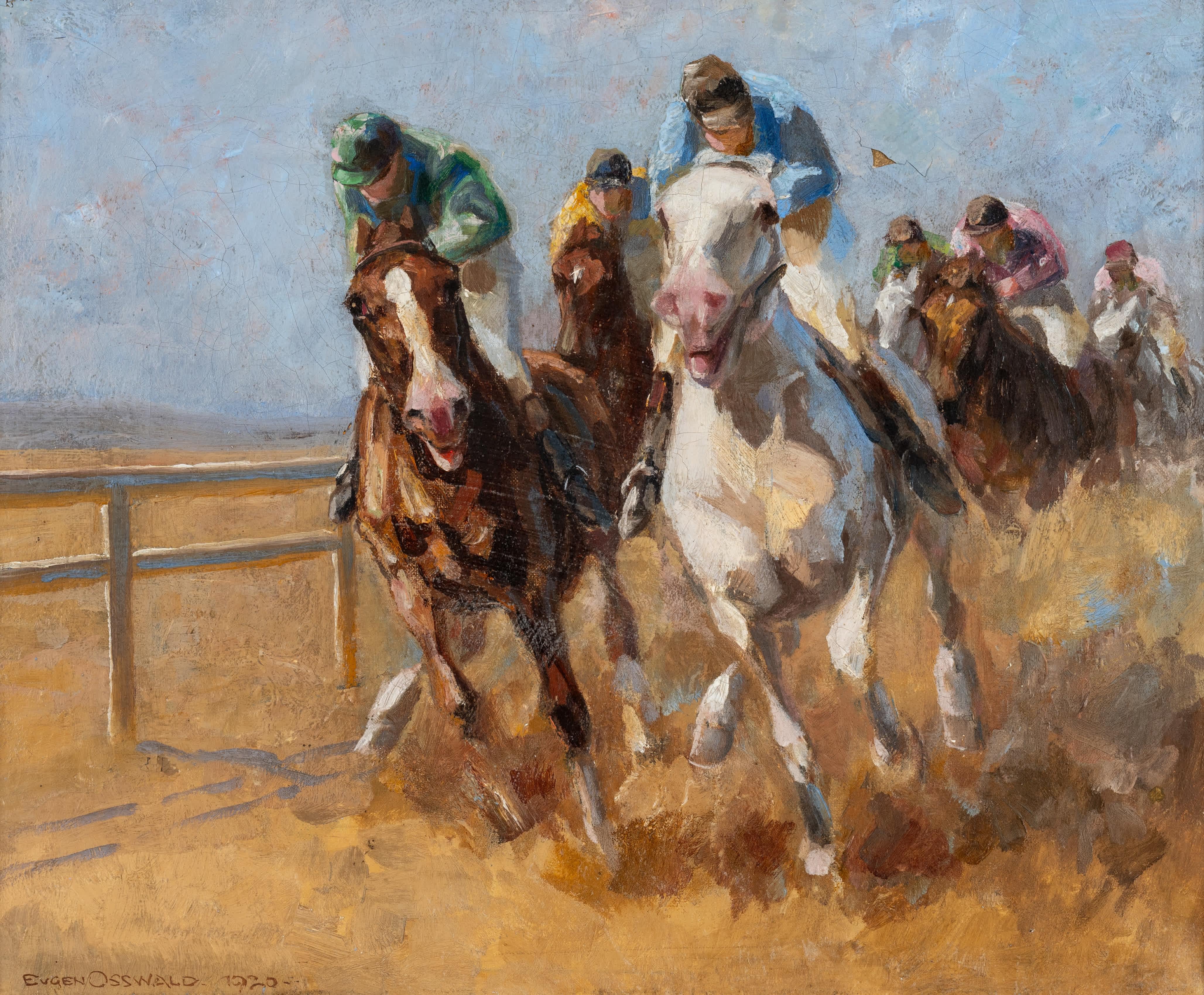La Course – Painting von Eugen Osswald