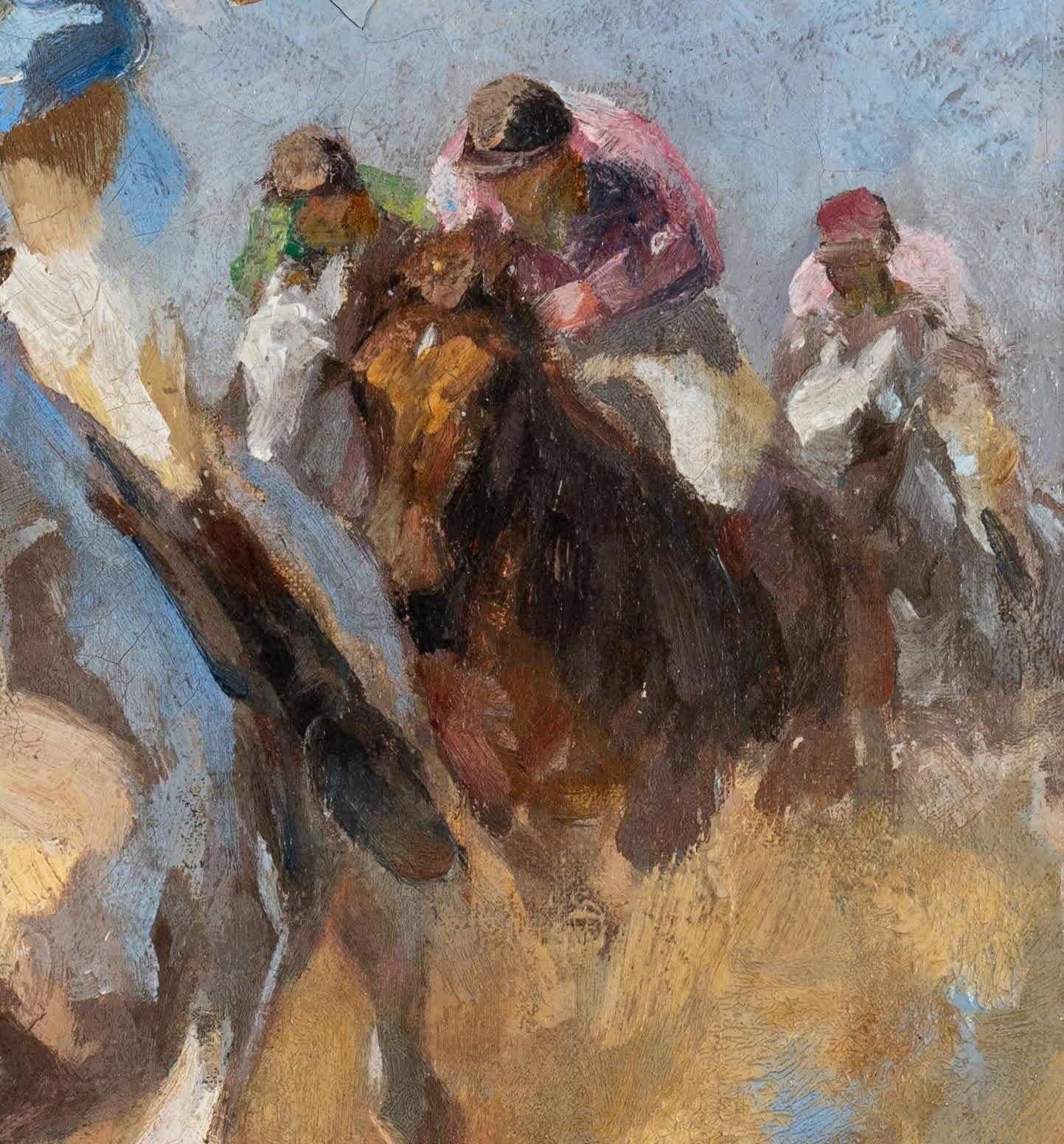 La Course (Impressionismus), Painting, von Eugen Osswald