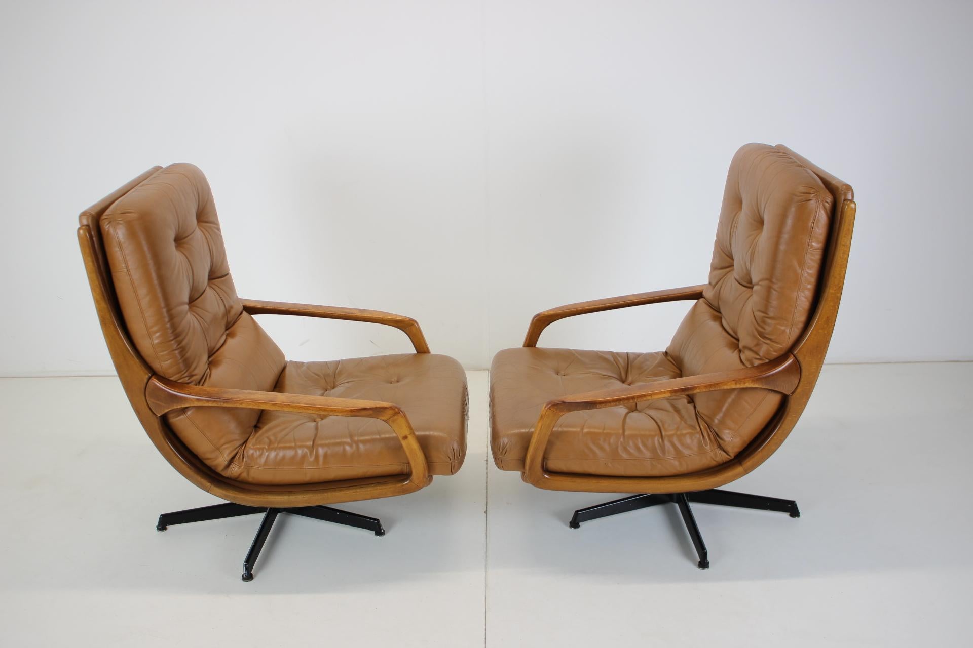 Eugen Schmidt - Ensemble de 2 fauteuils en cuir pour Soloform 7