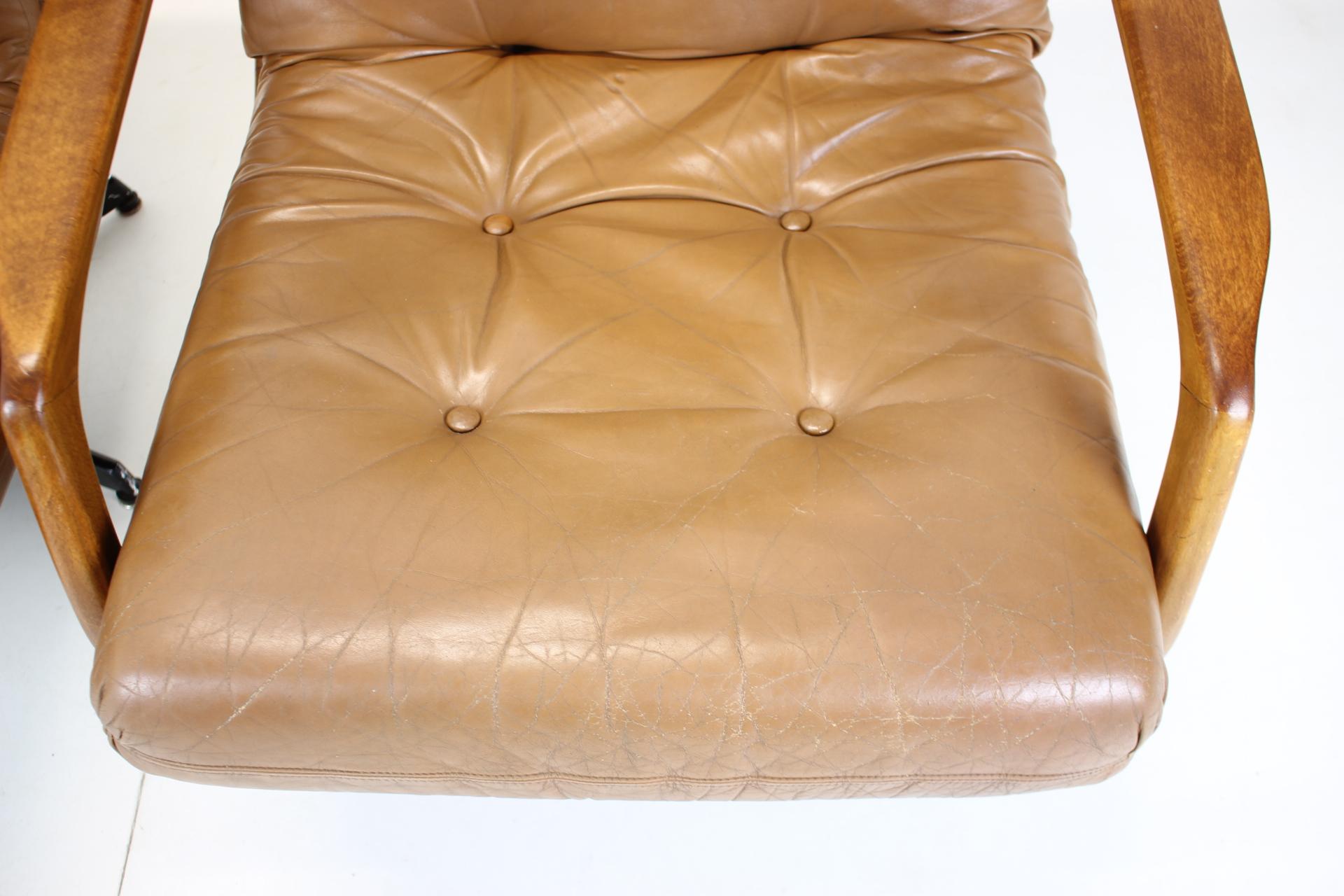 Eugen Schmidt - Ensemble de 2 fauteuils en cuir pour Soloform 9