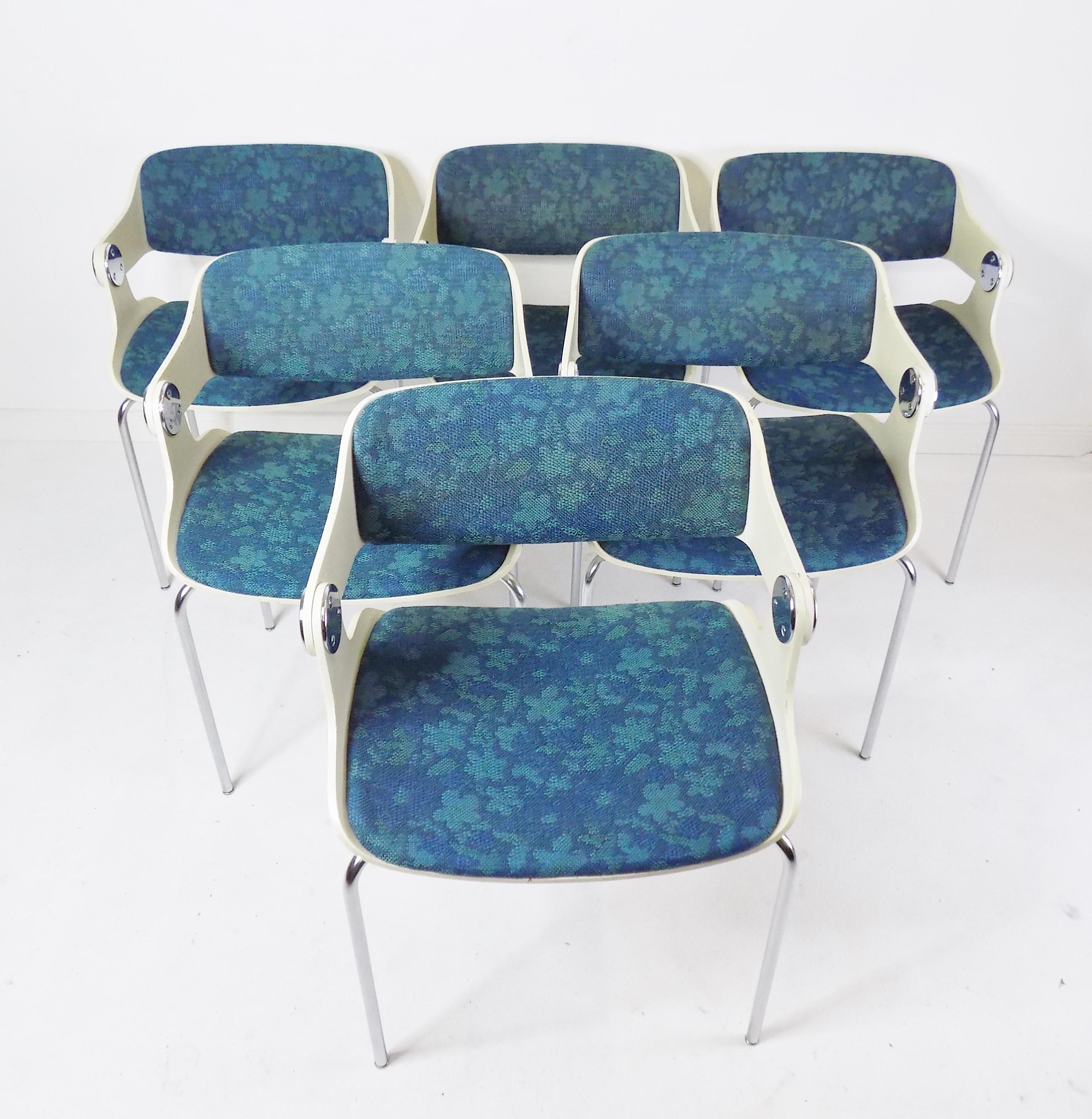 Mid-Century Modern Eugen Schmidt Set of 6 Conference / Dining Chairs