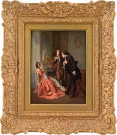 Eugene Accard, Le Charmeur, peinture à l'huile