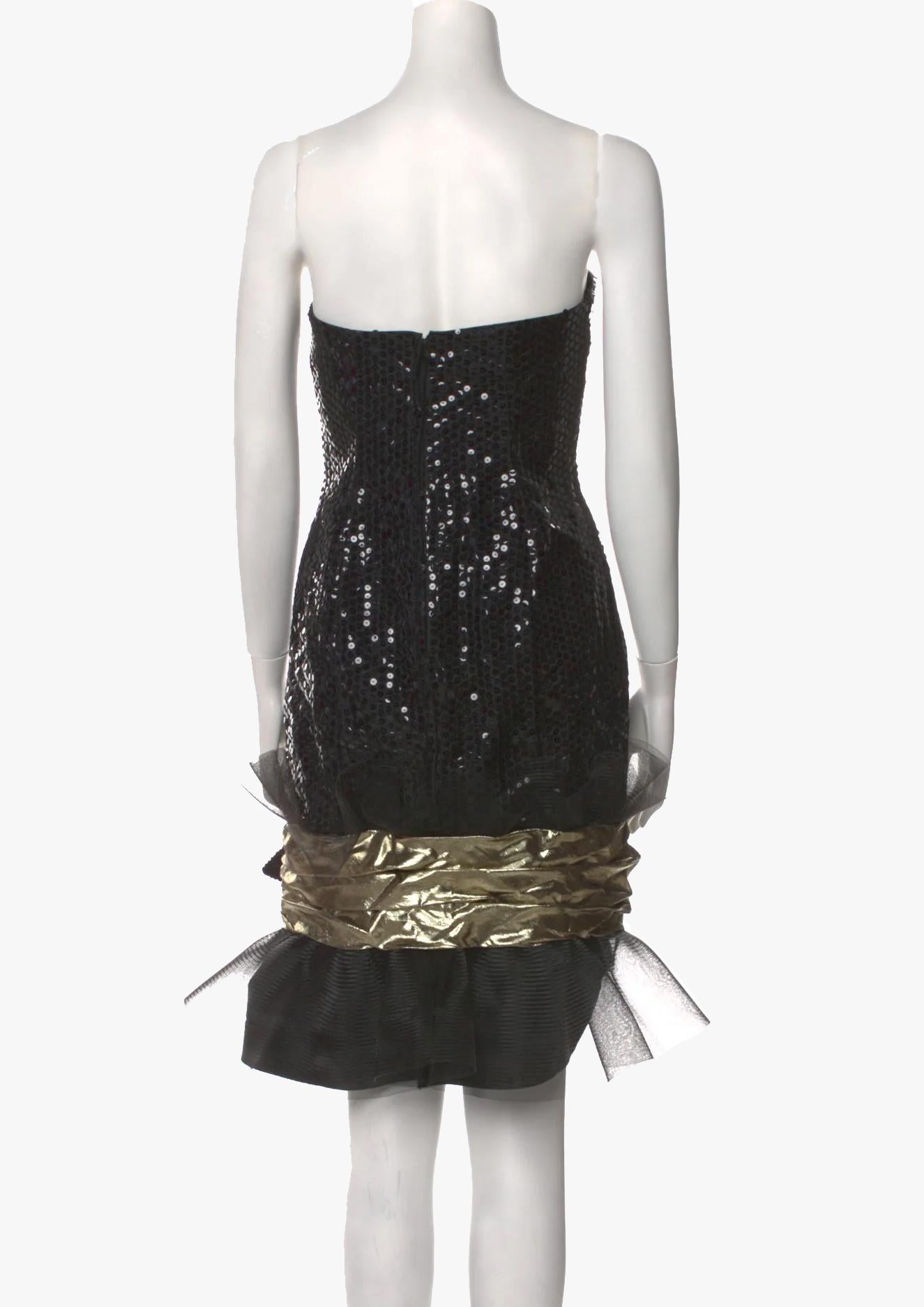 Eugene Alexander Abend-Bustierkleid im Angebot 1