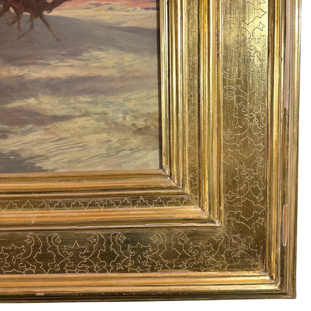 The Charge Peinture à l'huile ancienne sur toile, signée, du 19e siècle, d'un grand réalisme en vente 6