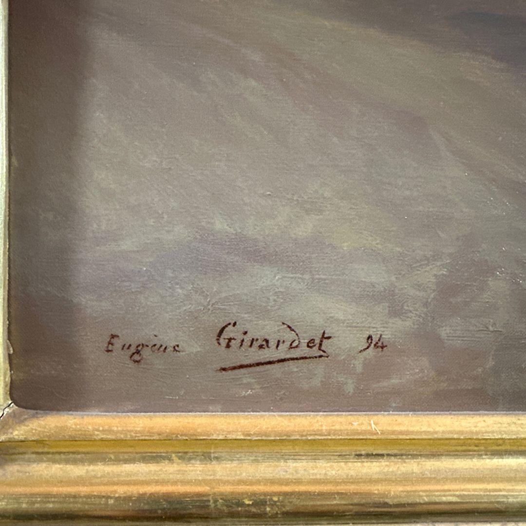 The Charge Peinture à l'huile ancienne sur toile, signée, du 19e siècle, d'un grand réalisme en vente 2