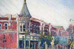 Vintage Downtown Los Gatos, California Street Scene
