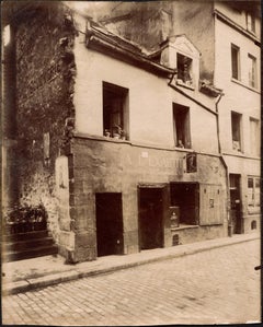 Antique "A l'exactitude" boutique de cordonnerie, 93 rue Broca, 5ème arr. Neg. no. 1398 