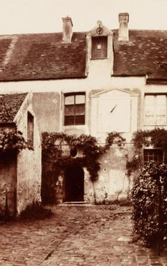 Eugène Atget Verrieres, Vieux Logis Fotografie, Frankreich, signiert, gestempelt, 1922