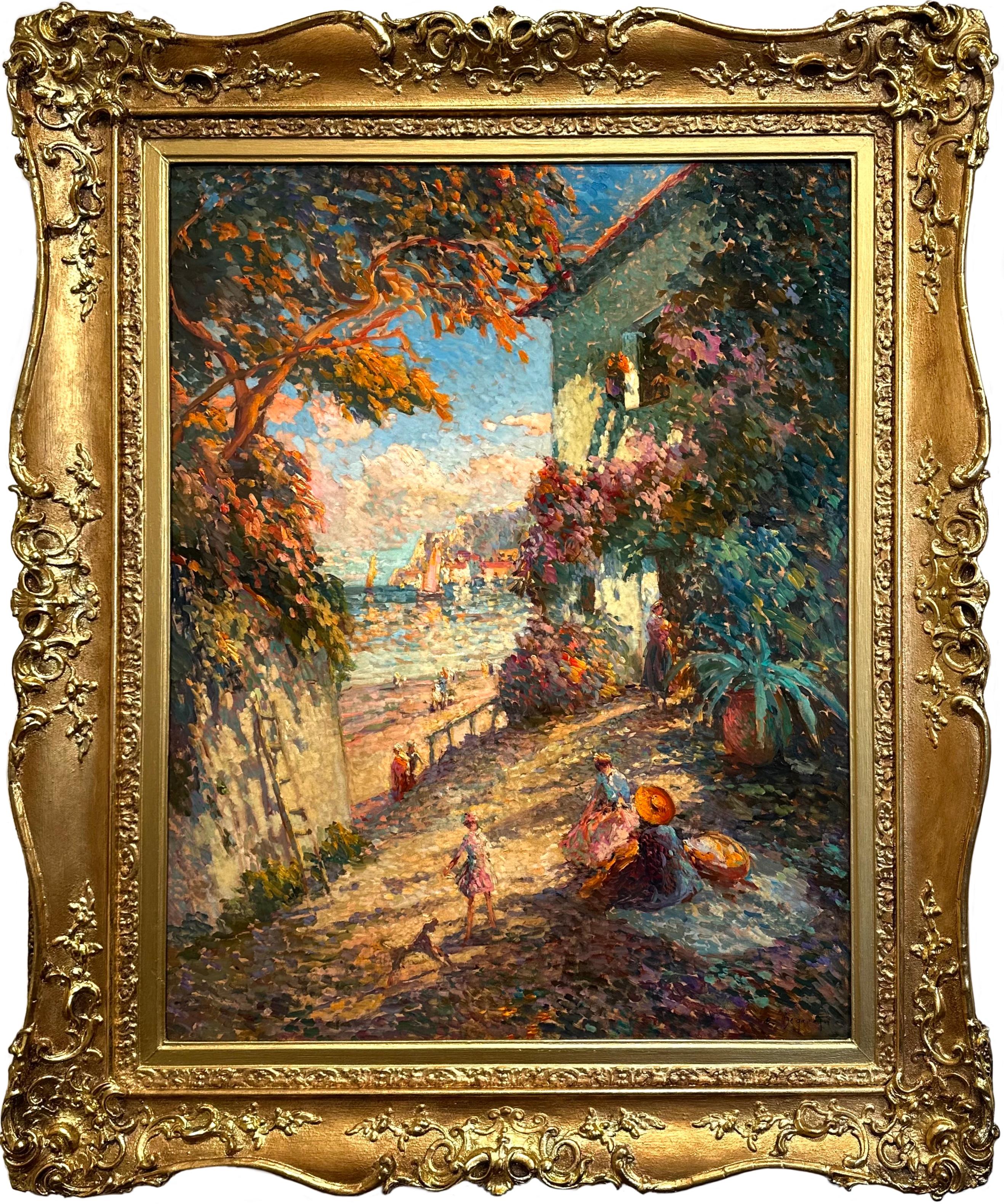 Pranzo all'ombra - Painting di Eugène Bégarat