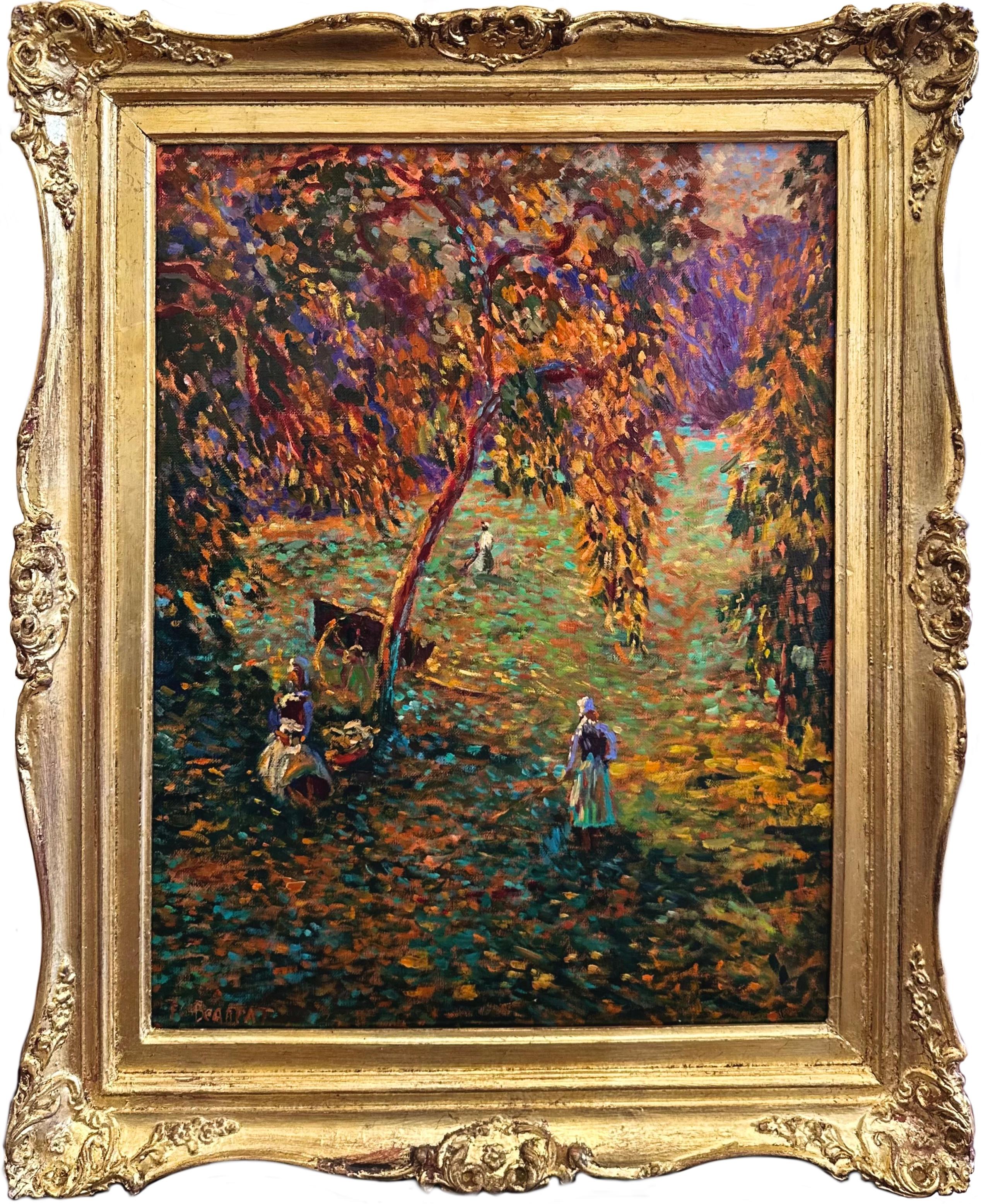 Trabajar en el campo - Painting de Eugène Bégarat