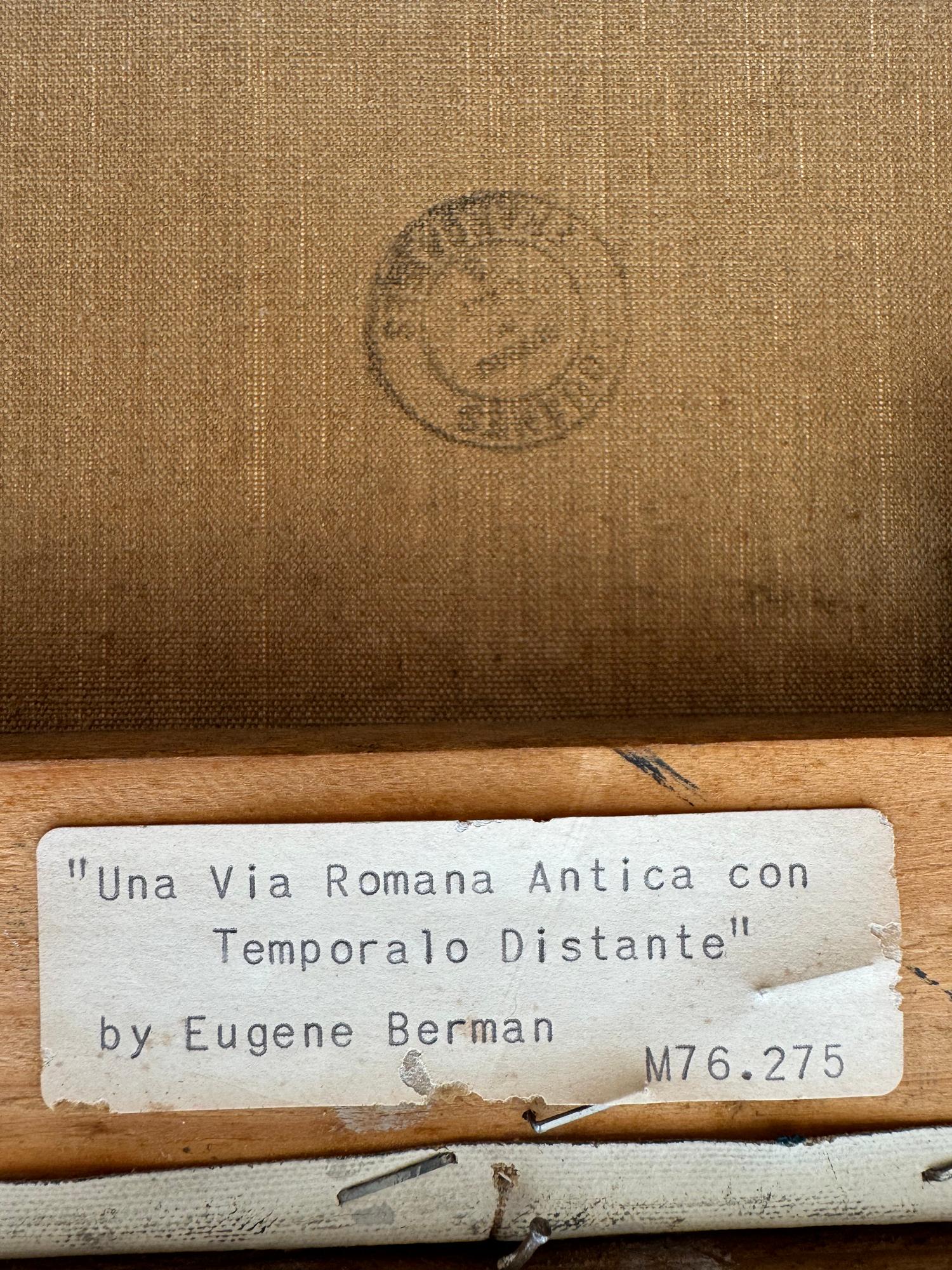 Paisaje Surrealista de la Vía Apia,  Una Vía Romana Antigua  -  Monocromático en venta 4