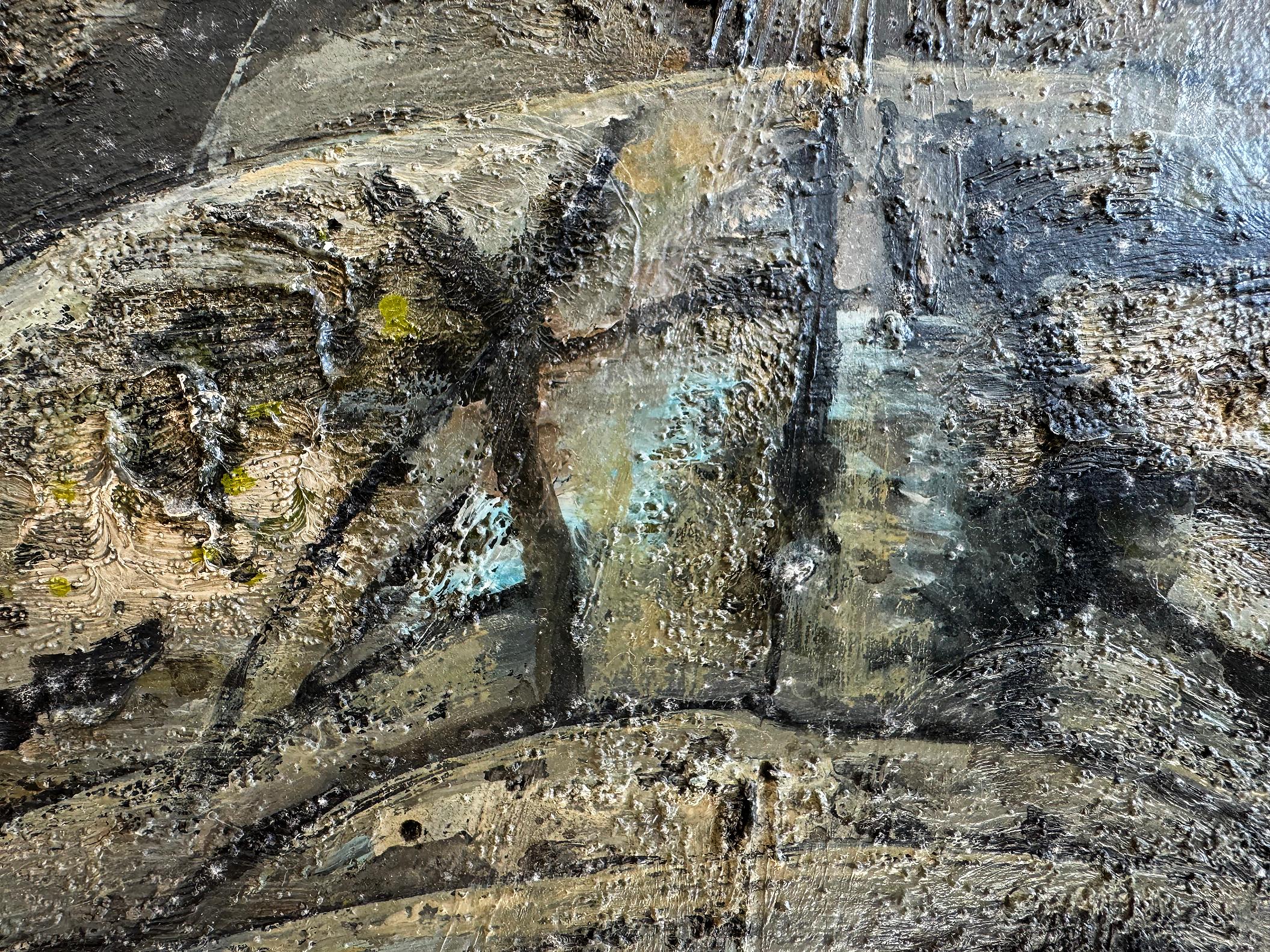 Paisaje Surrealista de la Vía Apia,  Una Vía Romana Antigua  -  Monocromático en venta 3