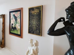 Paesaggio surrealista della Via Appia,  Una Via Romana Antica  -  Monocromatico