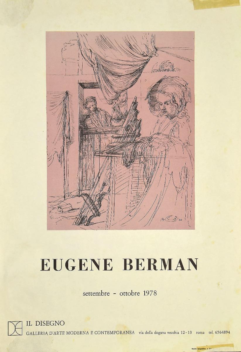 Figurative Print Eugene Berman - Costume de théâtre - Affiche vintage d'après E. Berman - 1978