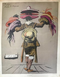 Eugene Berman, vendedor de sombreros Vintage Print