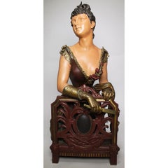 Eugène Blot "An Evening at The Opera" Sculpture of a Lady