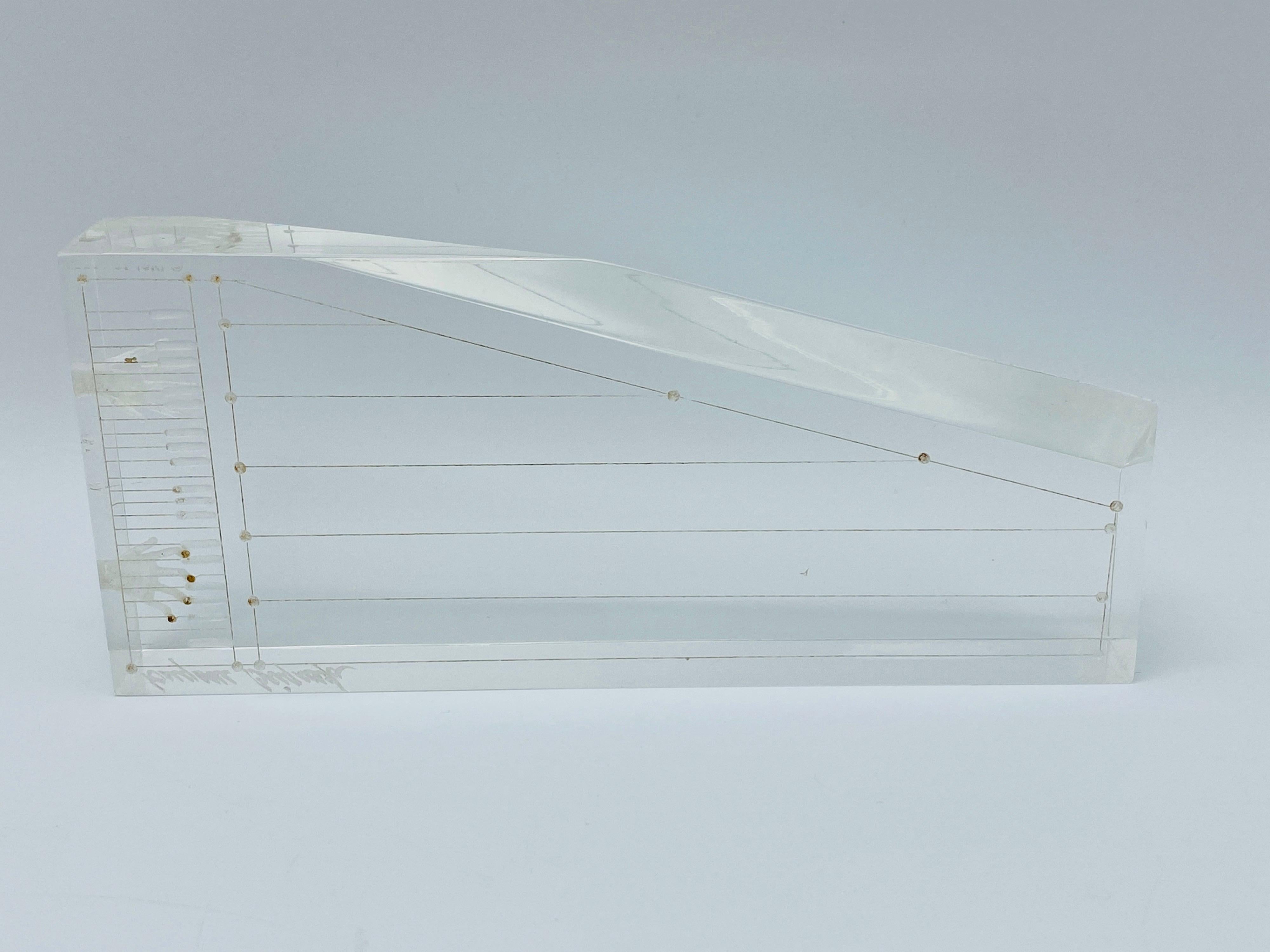 Eugene Brignola Lucite Piano Sculpture, 1980s For Sale 2