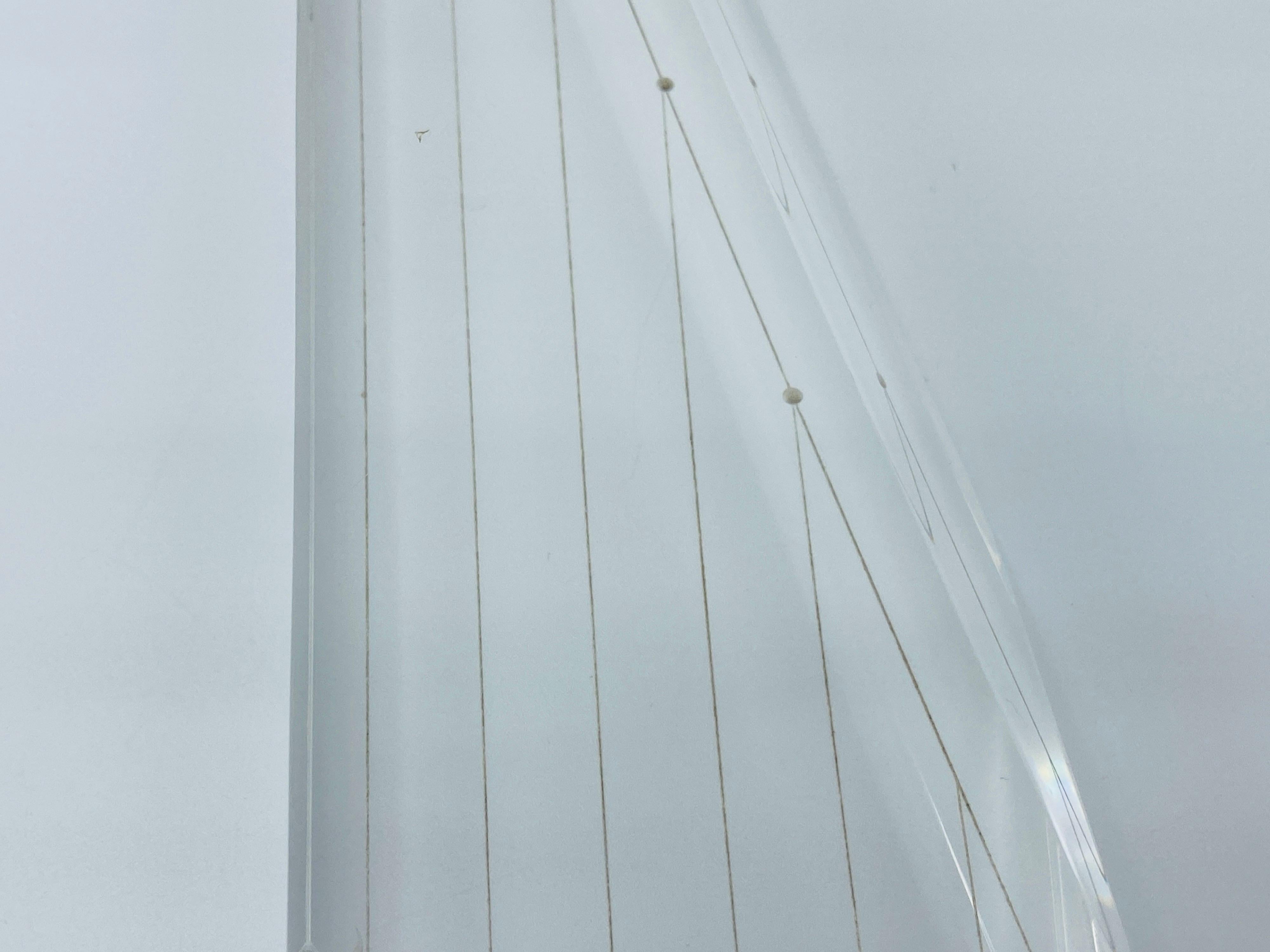 American Eugene Brignola Lucite Piano Sculpture, 1980s For Sale