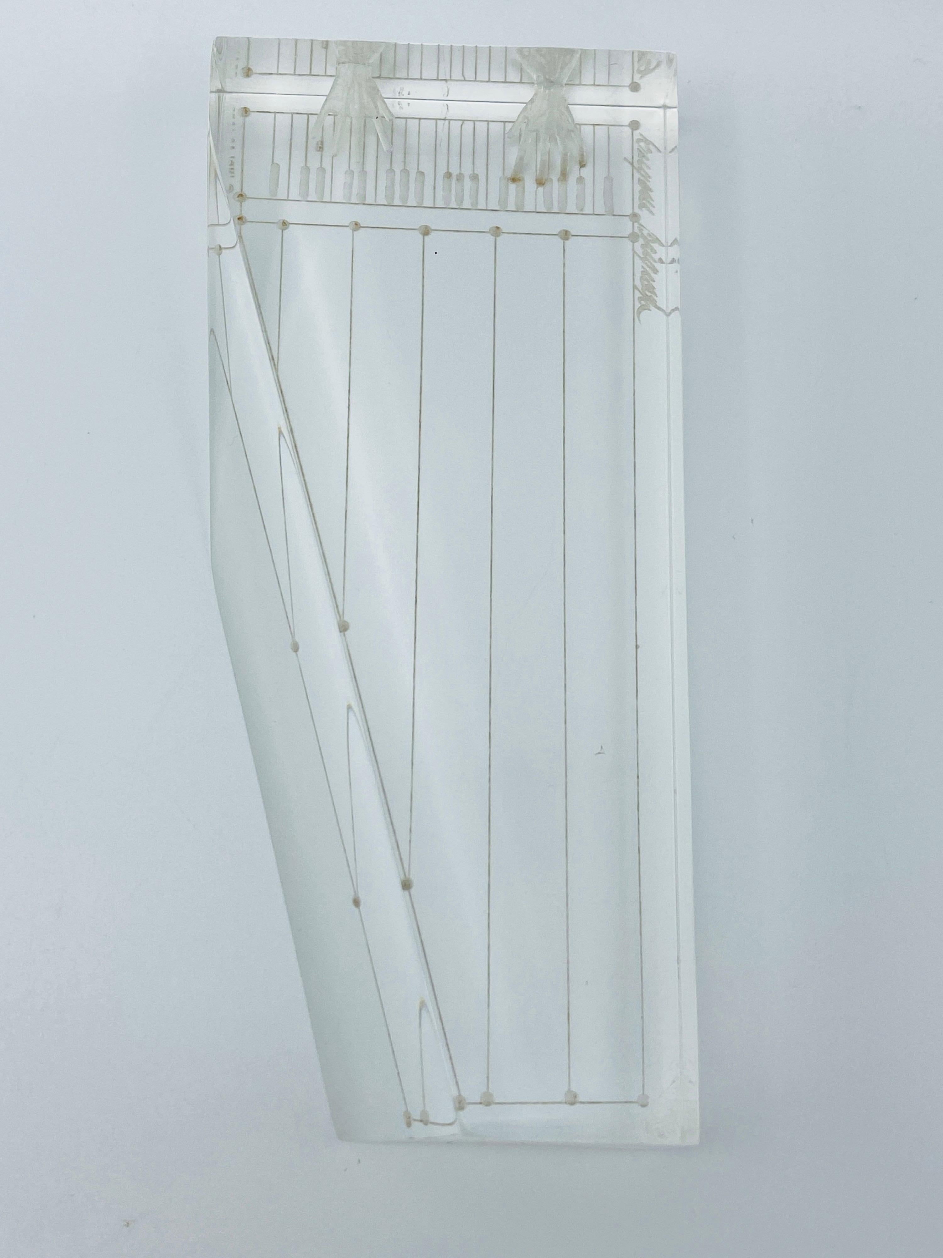 Eugene Brignola Lucite Piano Sculpture, 1980s In Good Condition For Sale In Richmond, VA