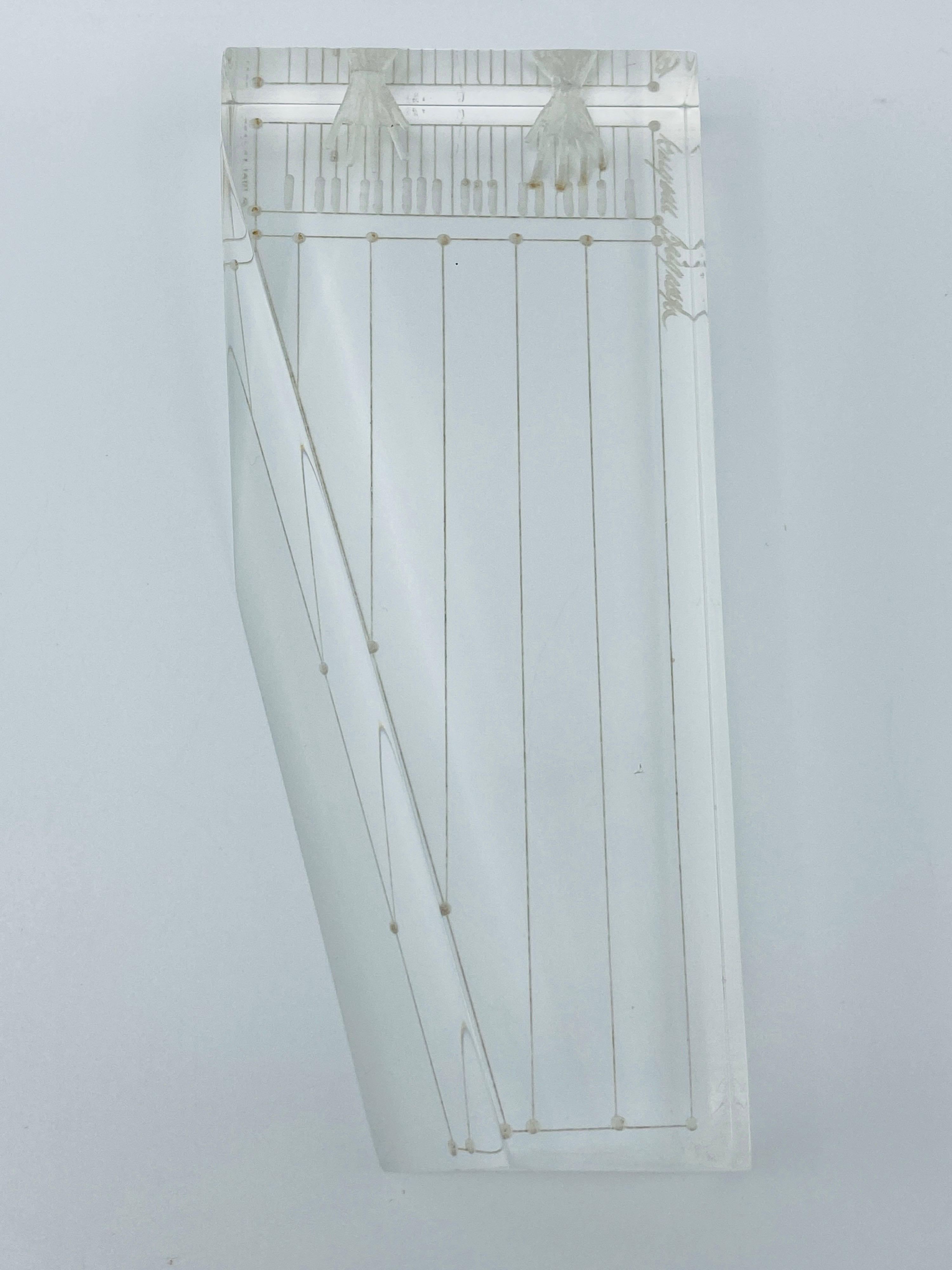 20th Century Eugene Brignola Lucite Piano Sculpture, 1980s For Sale