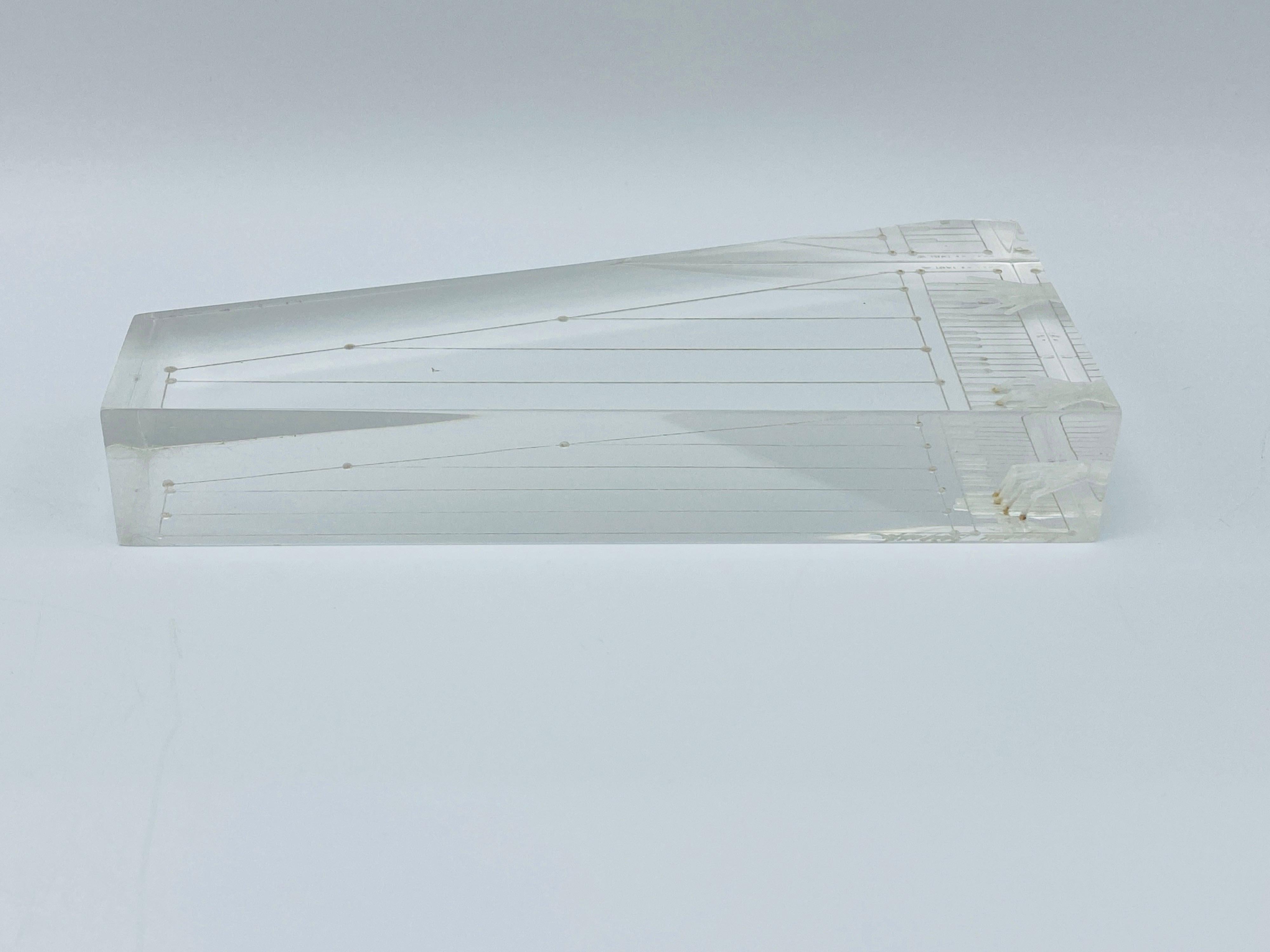 Eugene Brignola Lucite Piano Sculpture, 1980s For Sale 1