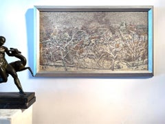 Schneesturm,  Morningside Heights, New York City – Monochromie