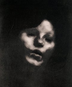 Eugène Carrière, Portrait of Marguerite Carrière, 1901, Original Lithograph