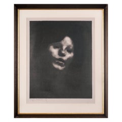 Eugène Carrière, Portrait of Marguerite Carrière, 1901, Original Lithograph