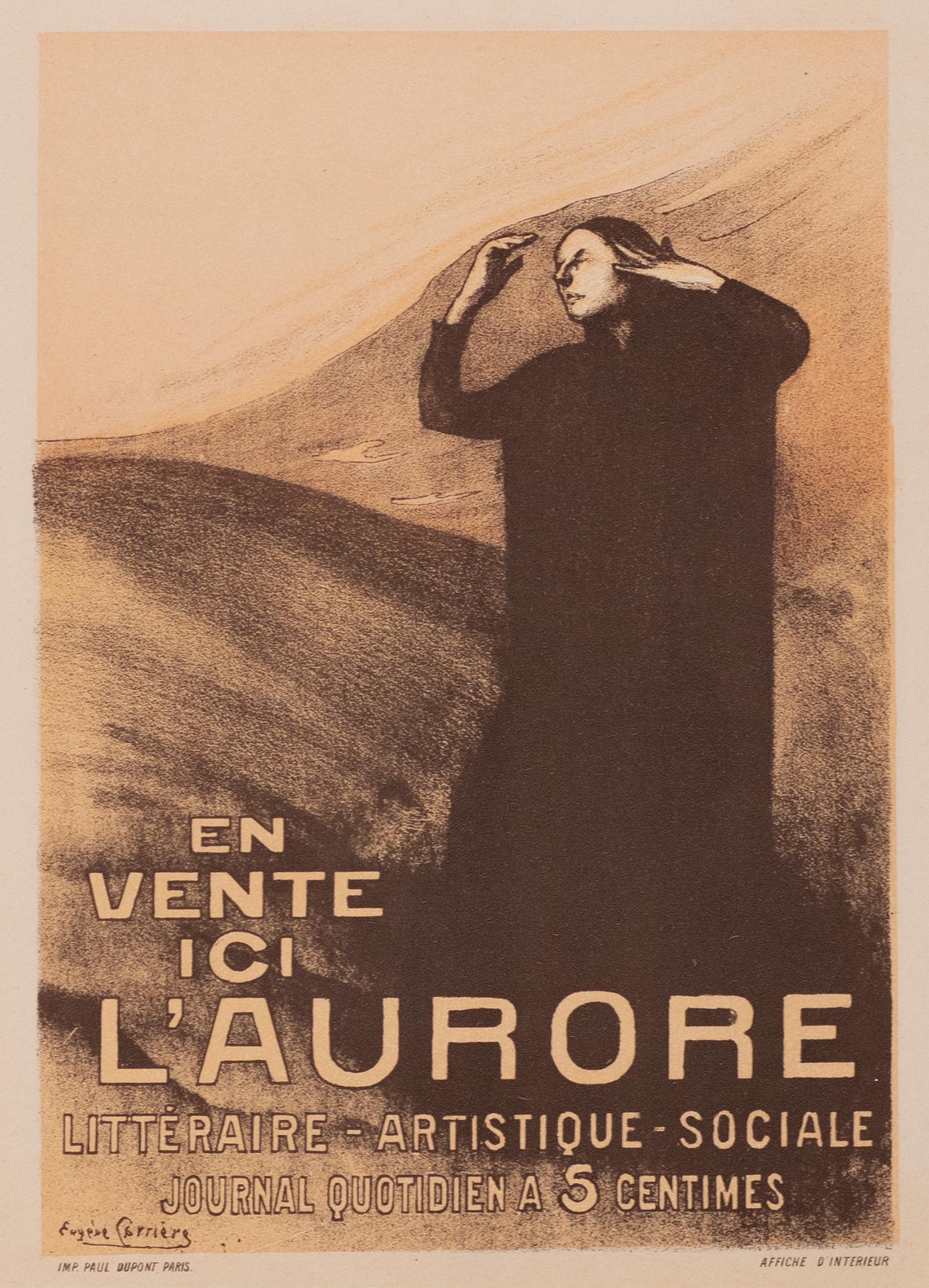 L'Aurore by Eugène Carrière, Symbolist lithograph, 1898