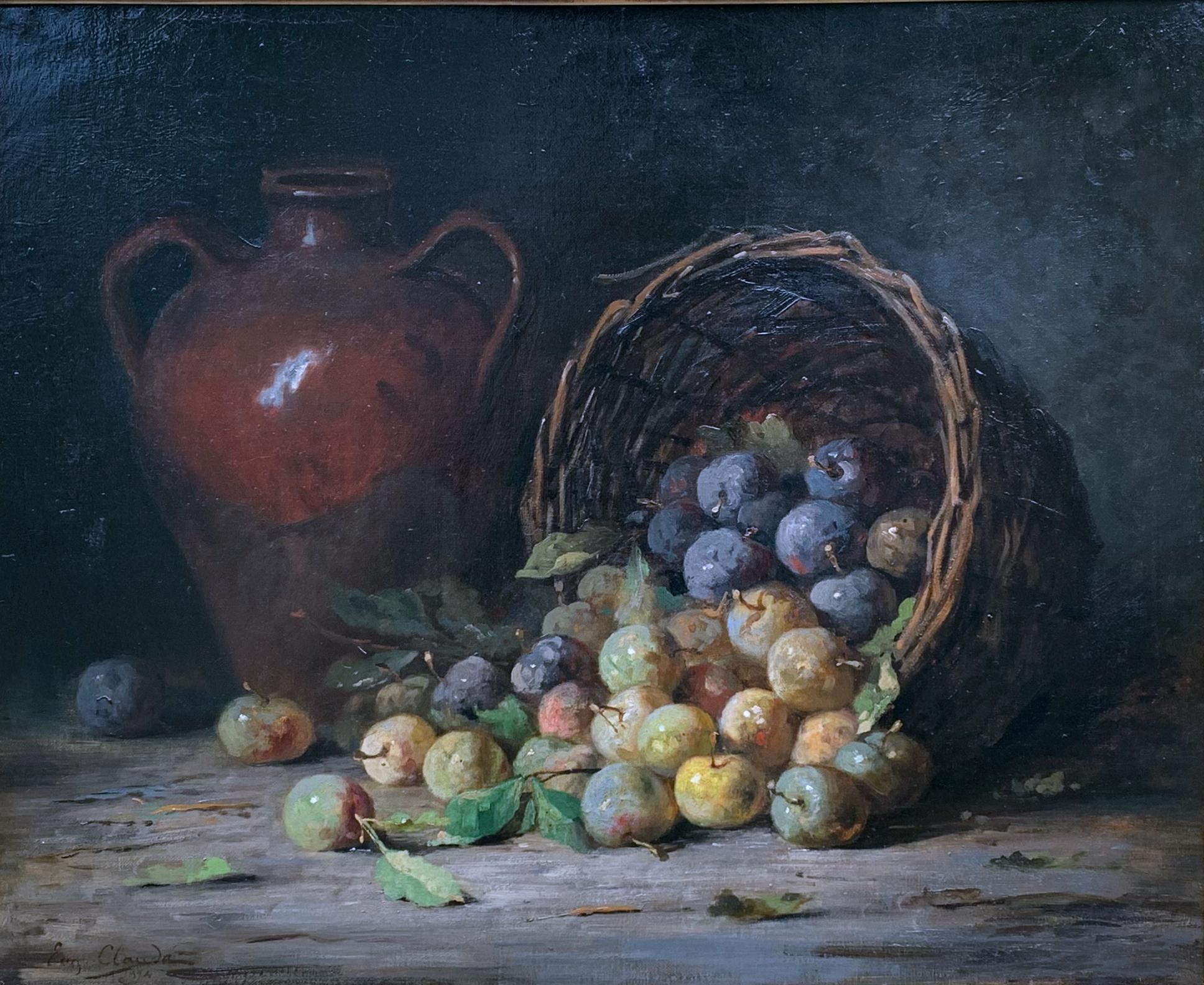 Stilleben Signiert Eugène Claude - 1841/1823 – Painting von Eugène CLAUDE