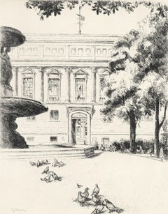 La Bibliothèque nationale, A La gloire à Paris, Eugène Corneau