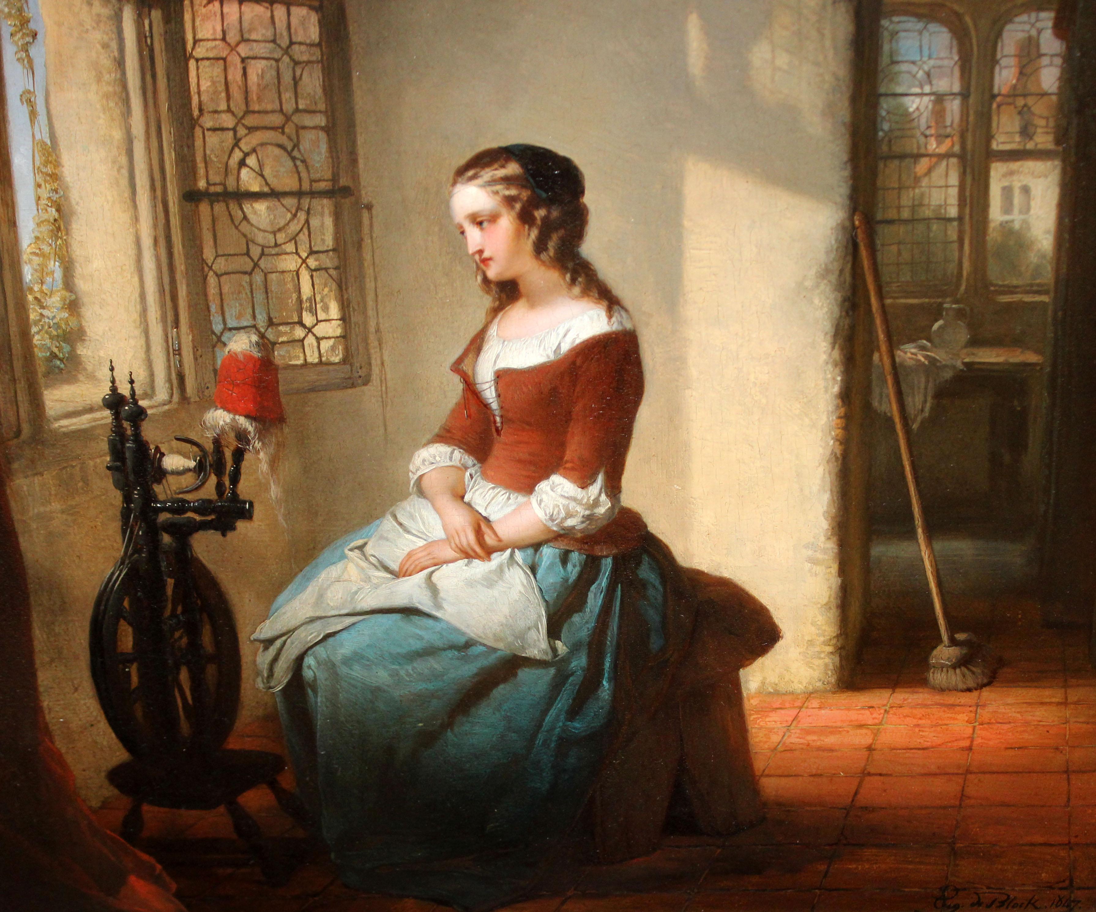 Firmado en la parte inferior por el artista y fechado del año 1847

Se presenta enmarcada la obra

Estado de conservación bueno

Medidas obra: 41 x 34 cm.

Medidas marco: 64 x 56 cm.

Eugène de Block, né le 14 mai 1812 à Grammont et mort le 23
