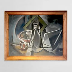 Eugéne De Sala Cubist Still Life Painting
