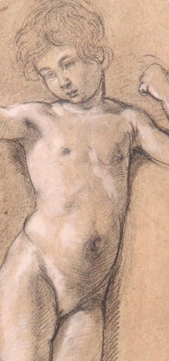 Eugene Delacroix, Niño desnudo, de Rostros de niños, 1968 (después)